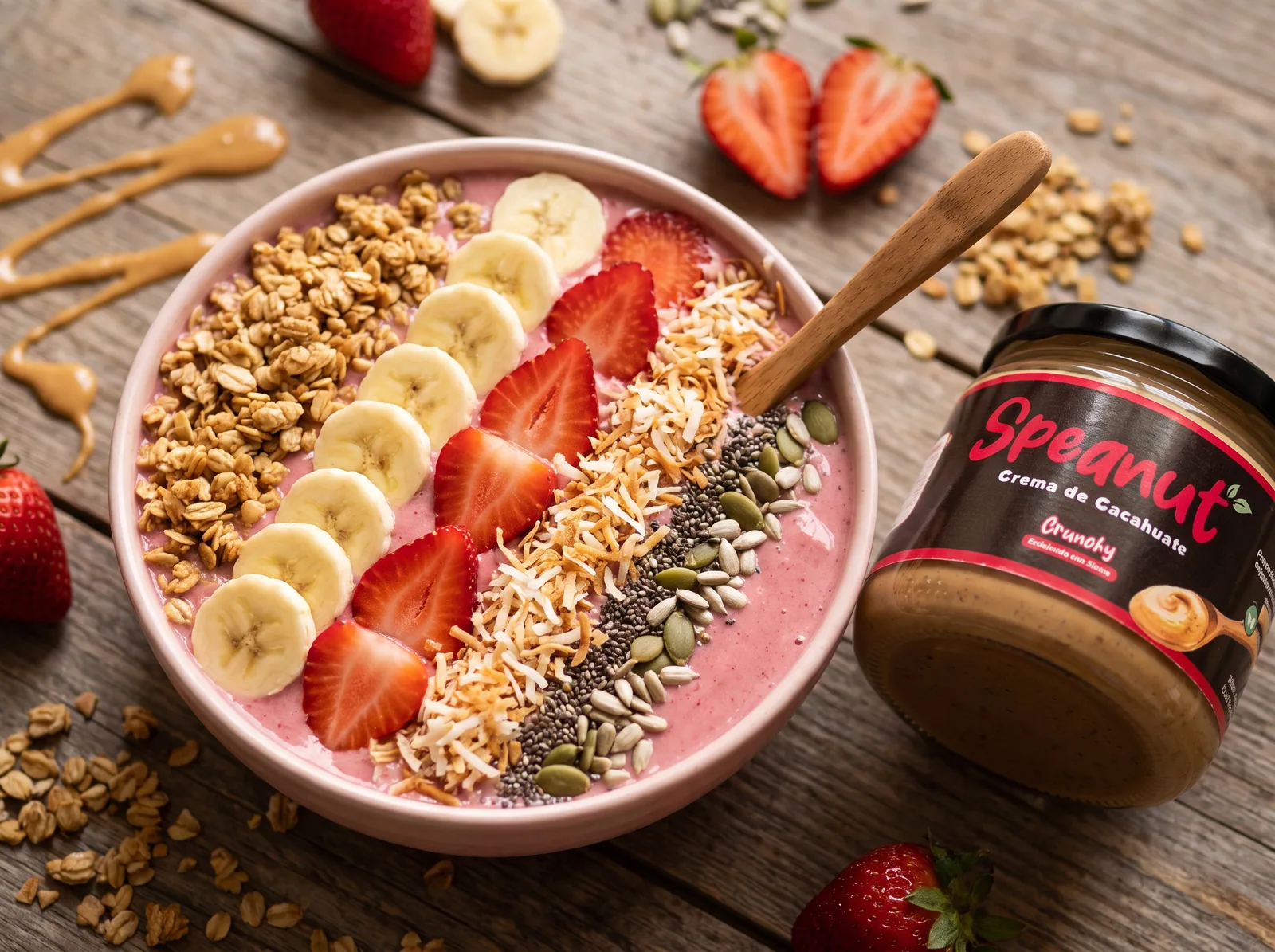 Smoothie bowl de cacahuate